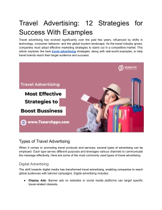 Travel Advertising_ 12 Strategies for Success With Examples