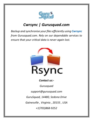 Cwrsync | Gurusquad.com