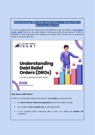 What is a DRO? Debt Relief Order Explained | Step Away Debt