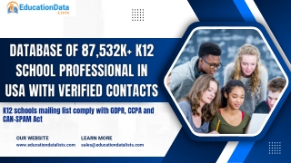 What are the benefits of your K 12 email list?