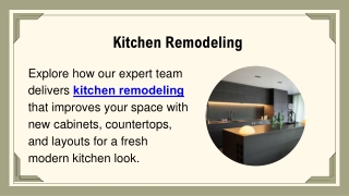 Kitchen Remodeling