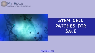Shop Quality Stem Cell Patches for Sale