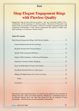 Shop Elegant Engagement Rings with Flawless Quality