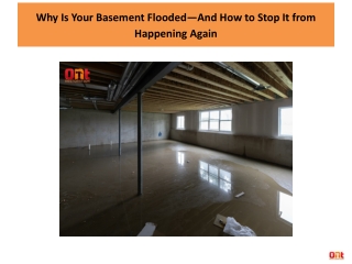 Why Is Your Basement Flooded—And How to Stop It from Happening Again