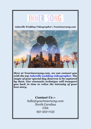 Asheville Wedding Videographer | Yourinnersong.com