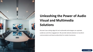 Audio Visual and Multimedia Solutions