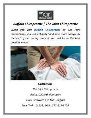 Buffalo Chiropractic | The Joint Chiropractic