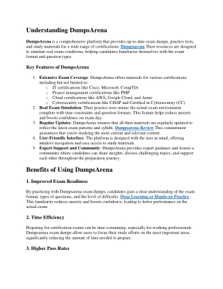 Understanding DumpsArena