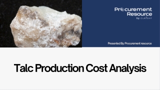 Talc Production Cost Report