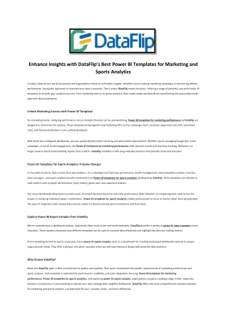 Enhance Insights with DataFlip