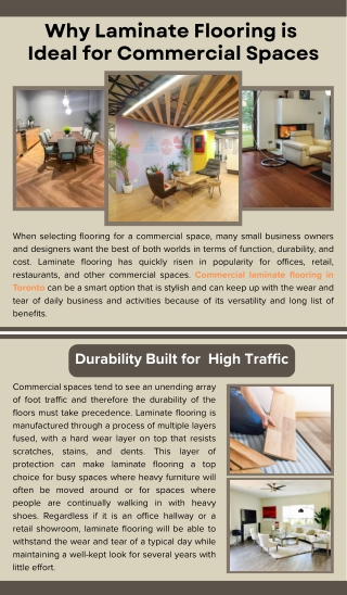 Why Laminate Flooring is Ideal for Commercial Spaces