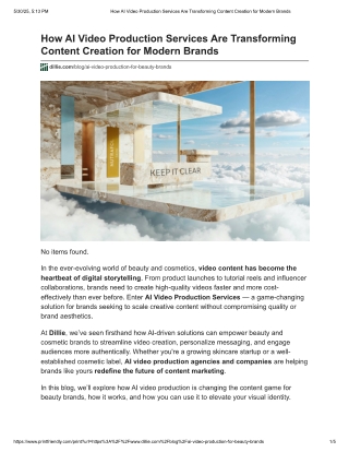 How AI Video Production Services Are Transforming