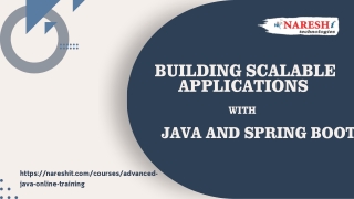 Building Scalable Applications with Java and Spring Boot