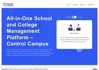 Control Campus | All-in-One School & College Management Platform