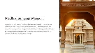 Radharamanji-Mandir