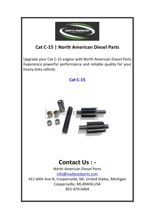 Cat C-15  North American Diesel Parts