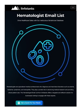 Hematologist Mailing List