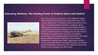 Unlocking Wellness, The Healing Power of Sedona