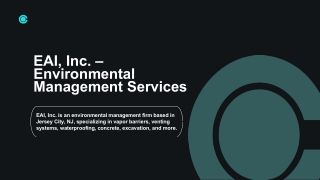 EAI, Inc. - An Environmental Management Firm