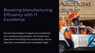 Streamline Your Operations with Expert Manufacturing IT Services