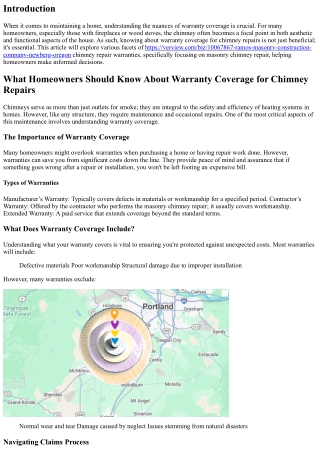 What Homeowners Should Know About Warranty Coverage for chimney repairs