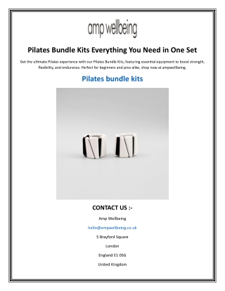 Pilates Bundle Kits Everything You Need in One Set