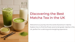 Best Matcha Tea in the UK