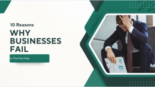 10 Reasons Why Businesses Fail In The First Year