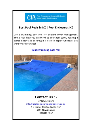 Best Pool Reels in NZ  Pool Enclosures NZ