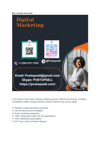 3 Best sites to Buy Linkedin Accounts (PVA & Phone Verified)