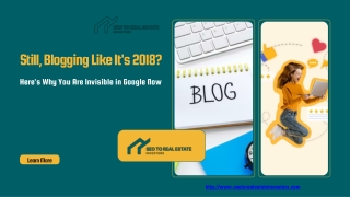 Still, Blogging Like It's 2018? Here's Why You Are Invisible in Google Now