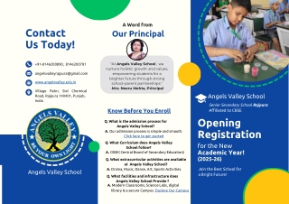 Angels Valley School – Shaping Tomorrow’s Leaders pdf.
