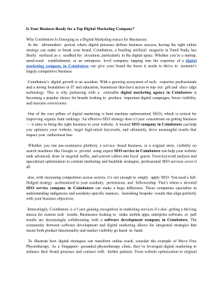 Is Your Business Ready for a Top Digital Marketing Company