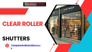 Premium Clear Roller Shutters for Stylish Security Solutions