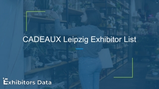 CADEAUX Leipzig Exhibitor List