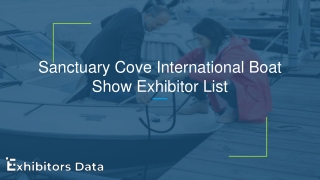 Sanctuary Cove International Boat Show Exhibitor List