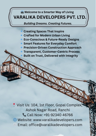 Best Construction Company in Ranchi Crafting Exceptional Spaces