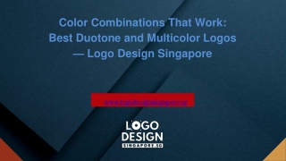 Color Combinations That Work  Best Duotone and Multicolor Logos — Logo Design Singapore