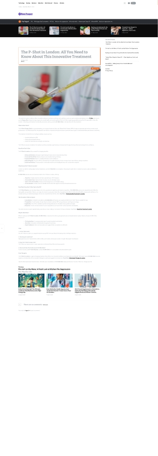 The P-Shot in London All You Need to Know About This Innovative Treatment - News Prospect