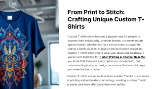 From-Print-to-Stitch-Crafting-Unique-Custom-T-Shirts