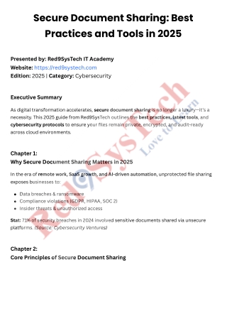 Secure Document Sharing: Best Practices and Tools in 2025