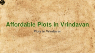 Affordable Plots in Vrindavan