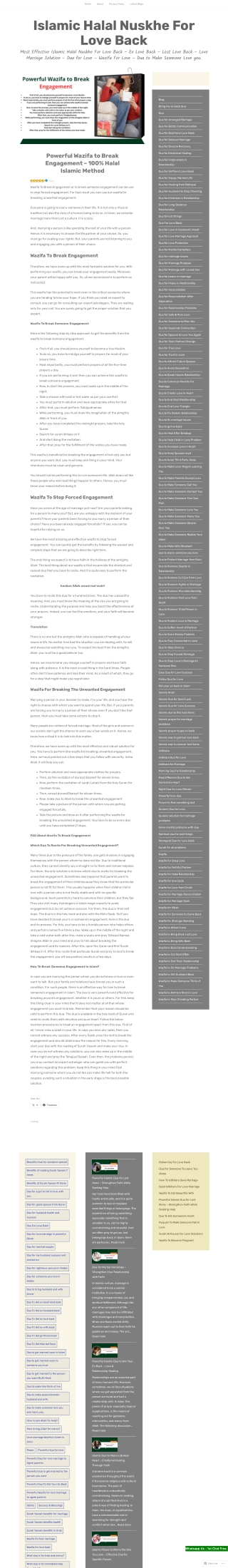 Powerful Wazifa to Break Engagement – 100% Halal Islamic Method