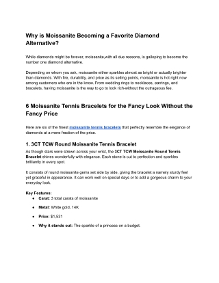 Why Moissanite Is the Top Diamond Alternative in 2025