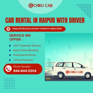 Car Rental in Raipur with Driver – Safe & Comfortable Rides