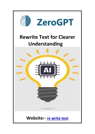 Rewrite Text for Clearer Understanding