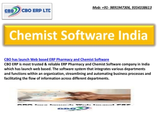 chemist software india