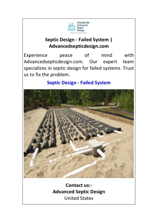Septic Design - Failed System Advancedsepticdesign.com