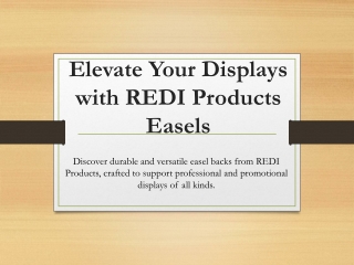 REDI_Easels_Presentation - May 2025
