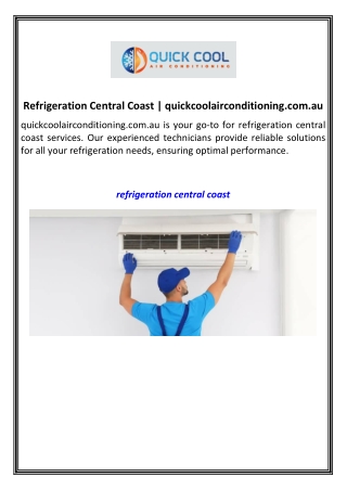 Refrigeration Central Coast  quickcoolairconditioning.com.au